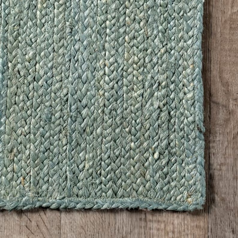 Hand Braided Natural jute Rug, Square Carpet, Rectangle Rug, jute area rug, Oriental rug, Braided carpet, Bohemian rug , Runner rug