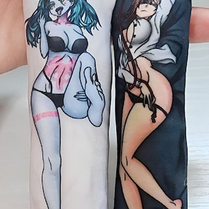 Anime Waifu Dakimakura Keychain - Mini Body Pillows