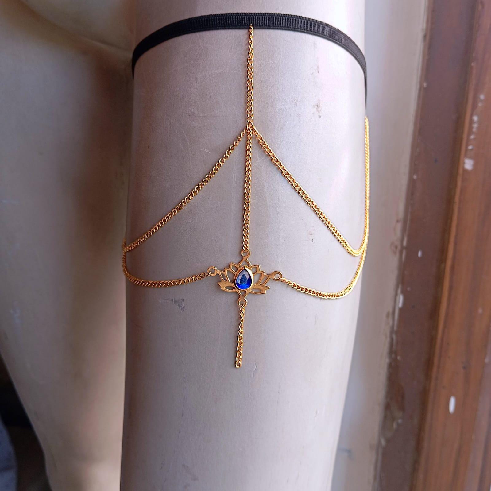 Gold Chain Garter - Etsy Canada