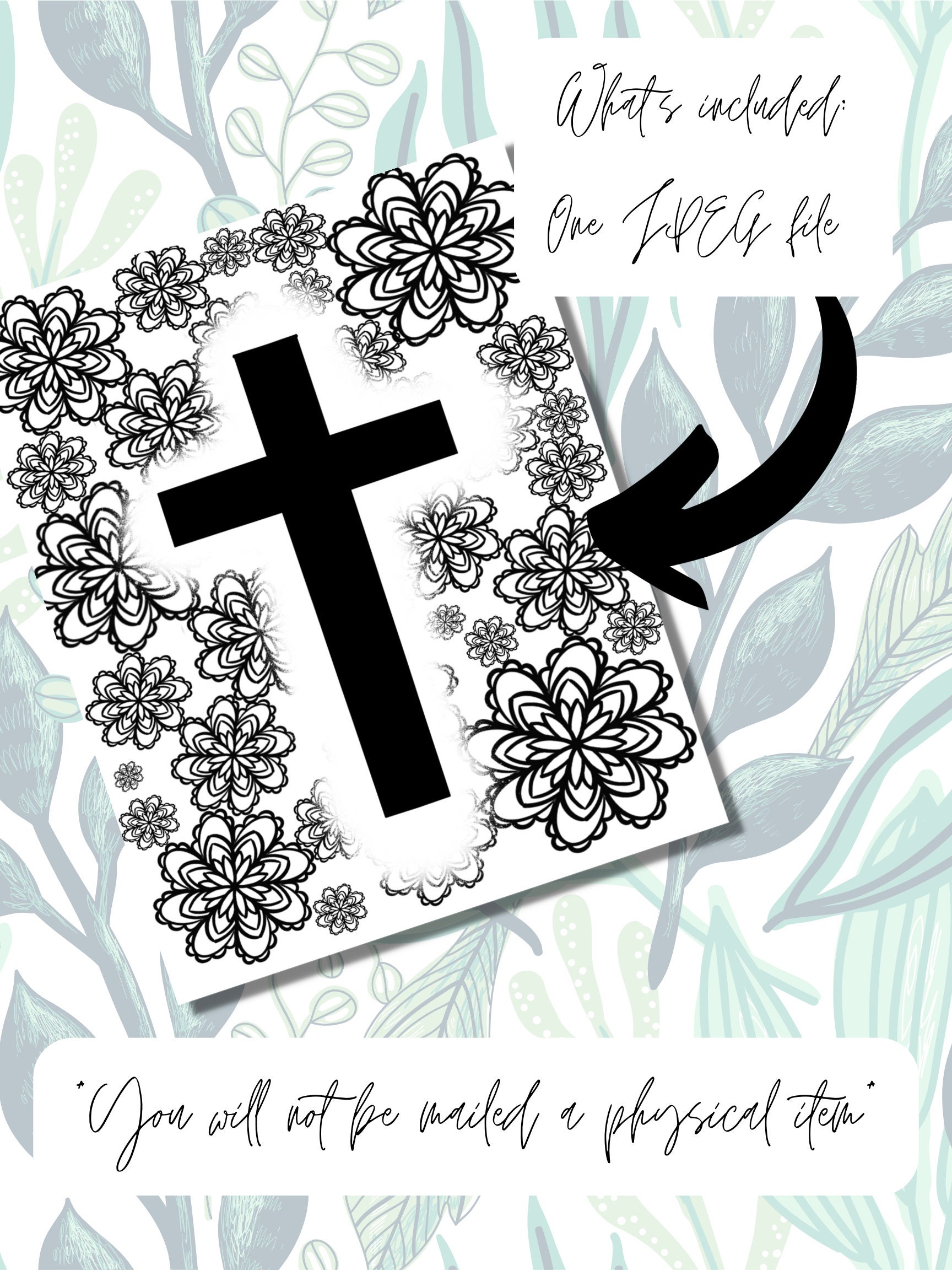 Printable Coloring Page Christian Coloring Page Digital Download Bible ...