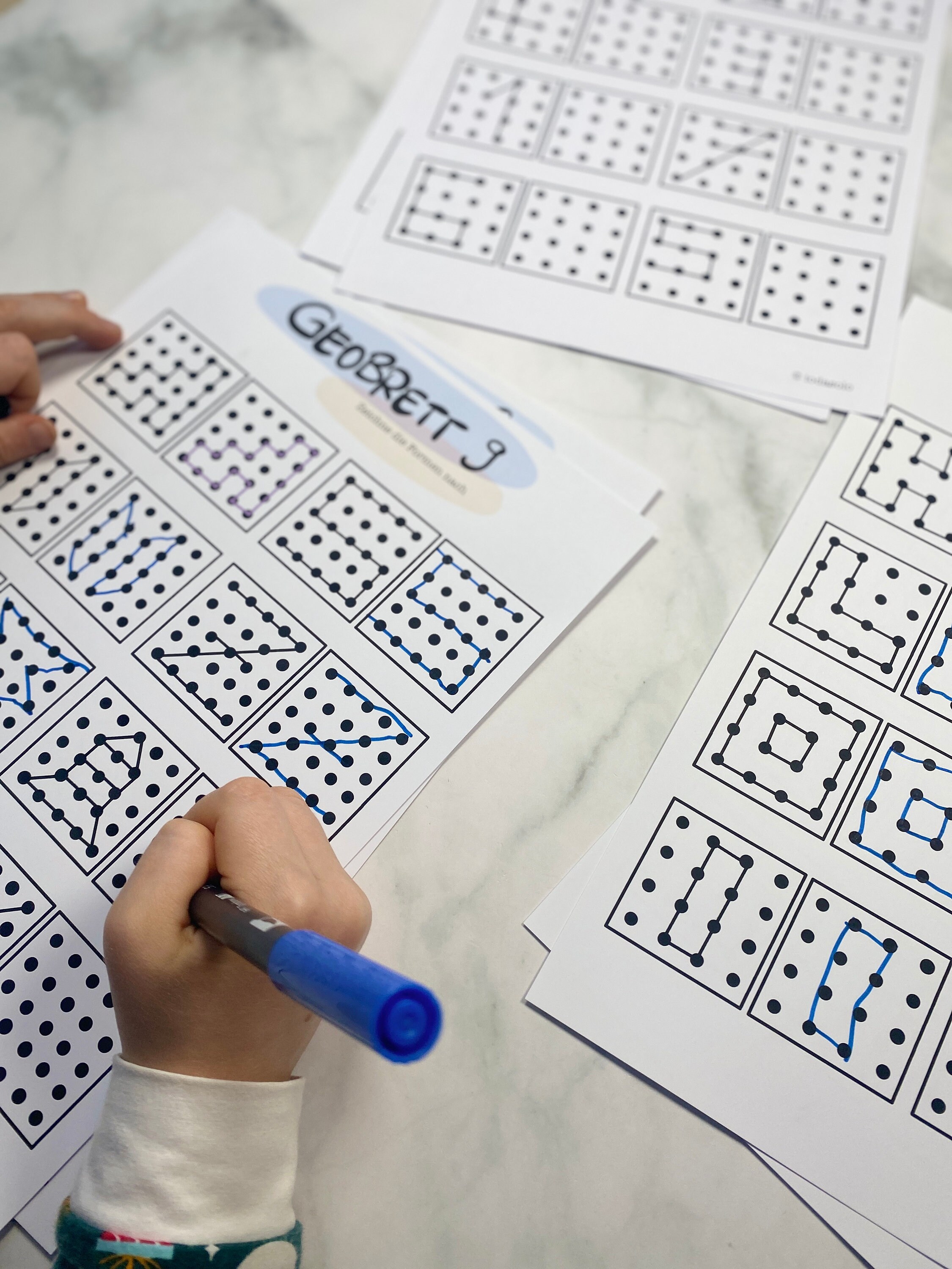 Preschool Tasks to Print Out Puzzles Kindergarten Tracing Shapes ...