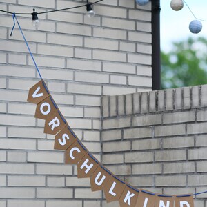 HUKUMA Einschulung Deko Set - Schulkind Girlande Mit Zuckertüten Für Schulanfang