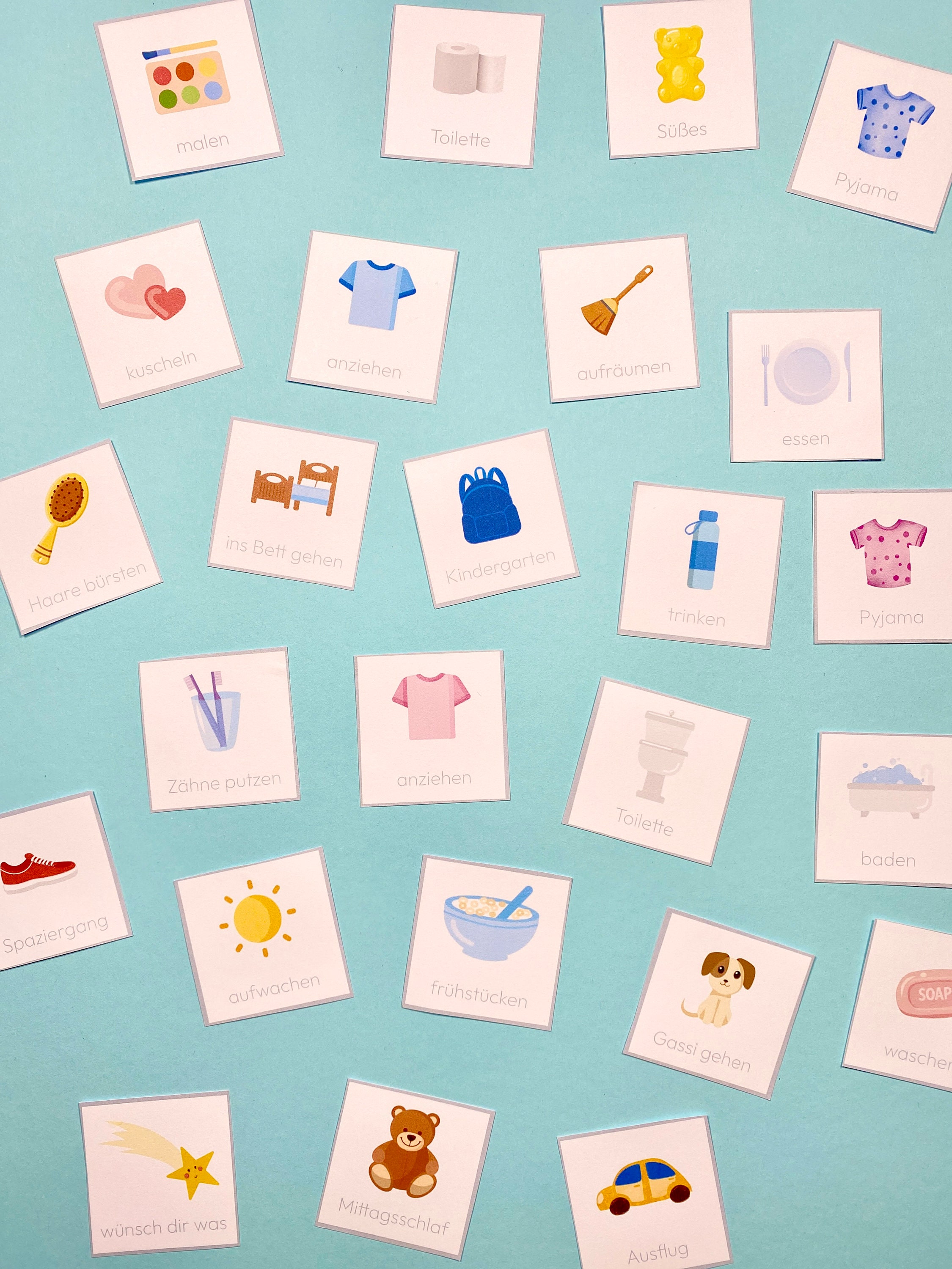 Routine Cards Children's Daily Routine Montessori Daily Plan Picture ...