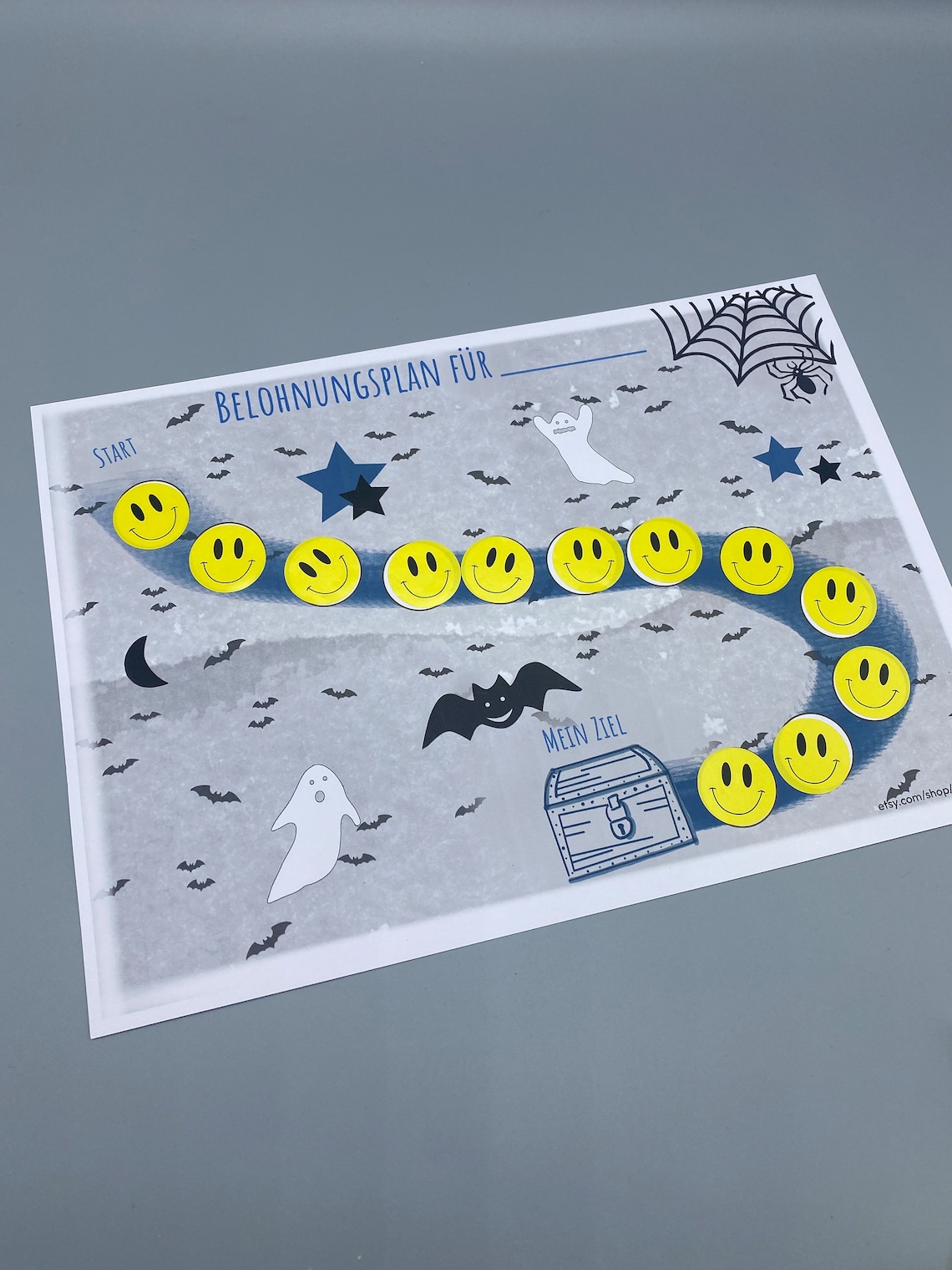 Belohnungstafel Für Kinder – Wochen- & Tagesplaner Mit Illustrierten Magneten, Smileys, Für Kühlschrank Oder Wand, 42x32 Cm