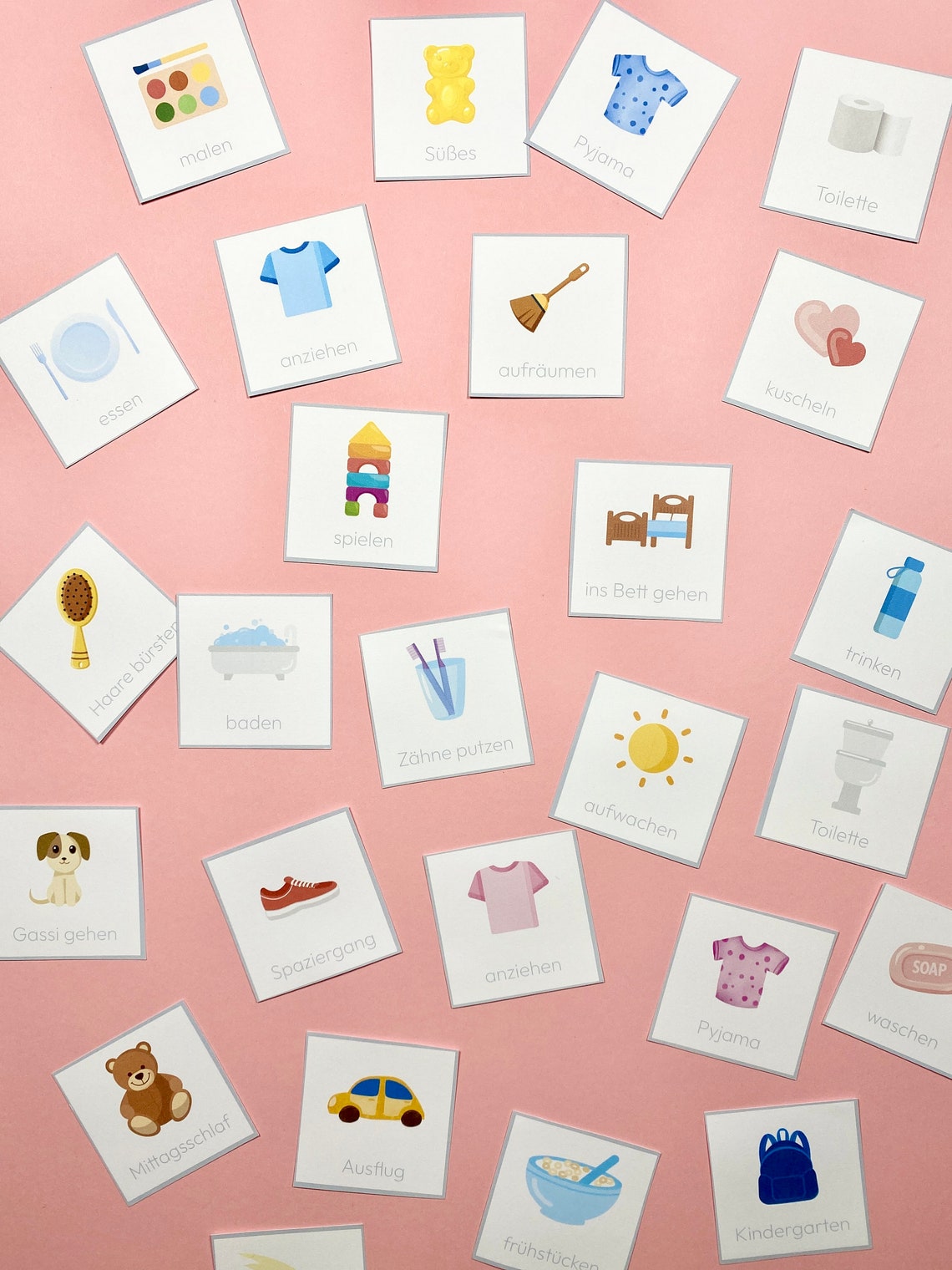 Routine Cards Children's Daily Routine Montessori Daily Plan Picture ...