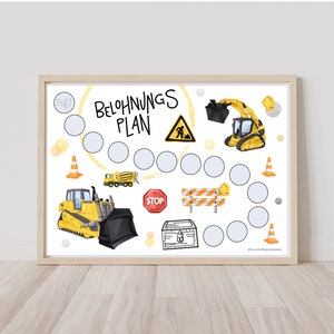 MINITALES Belohnungstafel Fürs Töpfchentraining - Mit Stickern & 10 Blättern