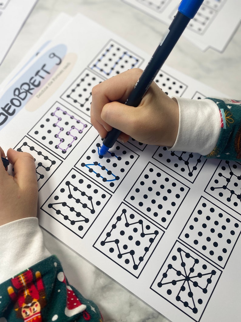  Vorschulaufgaben zum ausdrucken Rätsel Kindergarten Formen nachzeichnen Motiv 