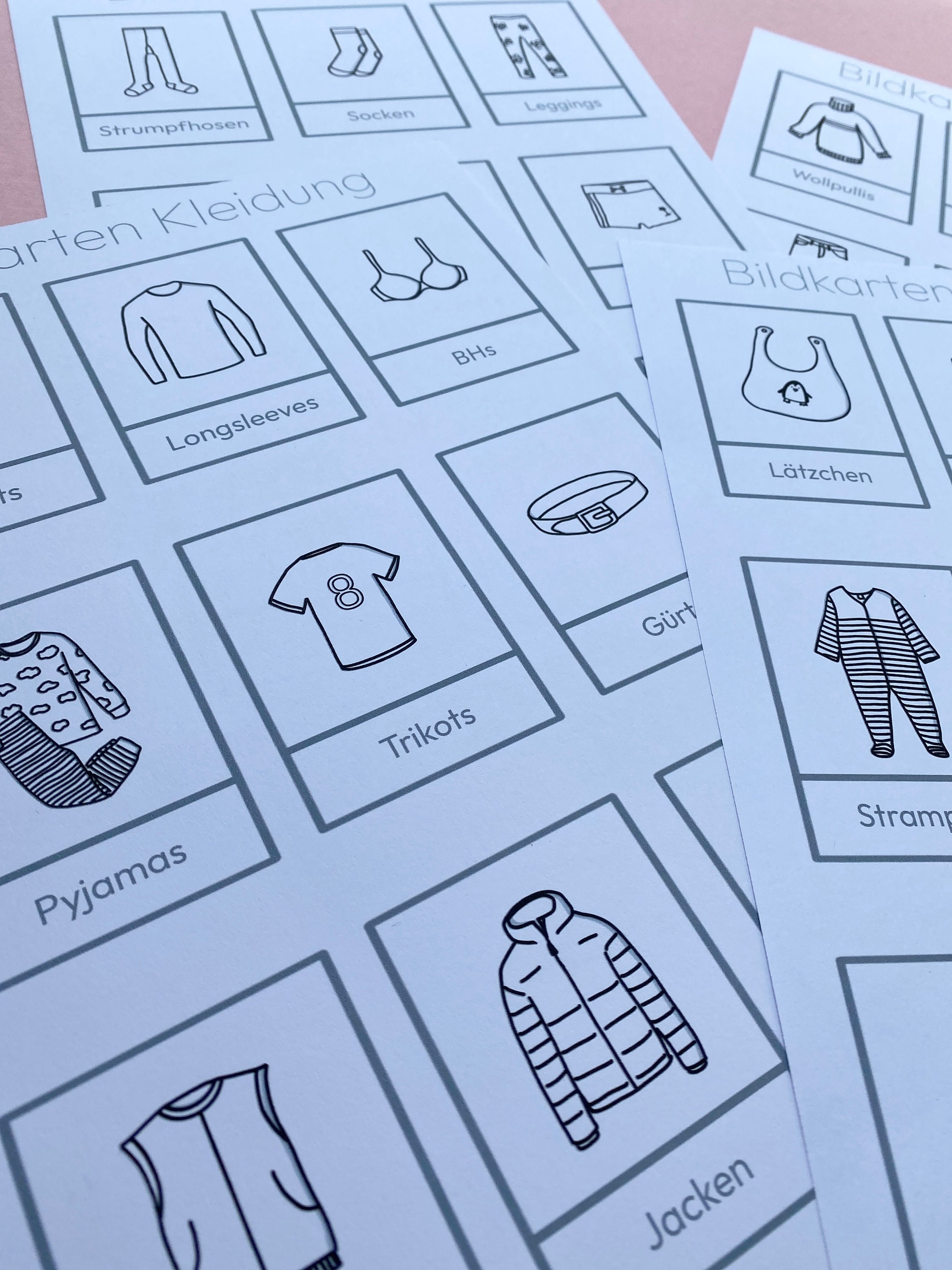 Montessori Labels Wardrobe Montessori Labels Children's Room Picture