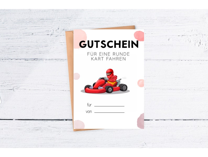 Go Kart Gift Voucher Template Voucher Children Karting Voucher Template ...