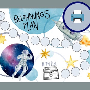 Belohnungsplan Jungs Belohnungstafel Kinder Verstärkerplan Kleinkinder Belohnungssystem Kinder Belohnungstafel Junge Poster Kinderzimmer PDF