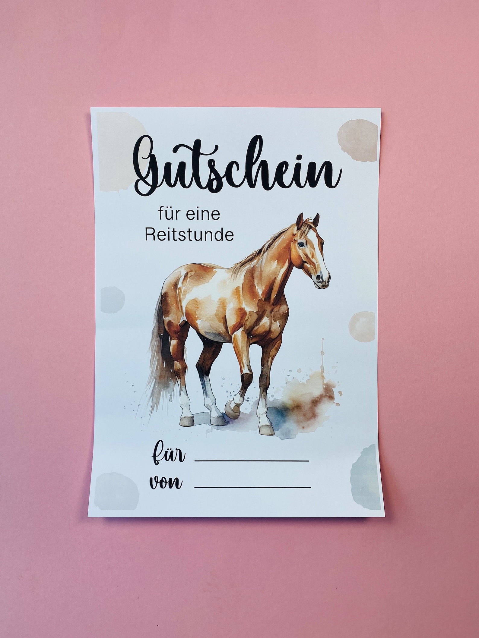 Ausdrucken Gutschein Für Reitstunden Vorlage Kostenlos Gutschein für Kinder Reitstunde Gutschein Aktivitäten Gutscheinheft
