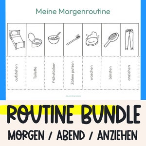 Plan de routine Bundle Tableau de récompense Routine pour enfants Plan quotidien du matin Routine pour enfants S’habiller pour les tout-petits Matériel d’apprentissage Montessori Télécharger