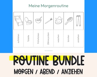 Routineplanbundel Beloningsbord Kindroutine Ochtend Dagelijks Plan Kinderen Routineaankleden Peuters Montessori Leermateriaal downloaden