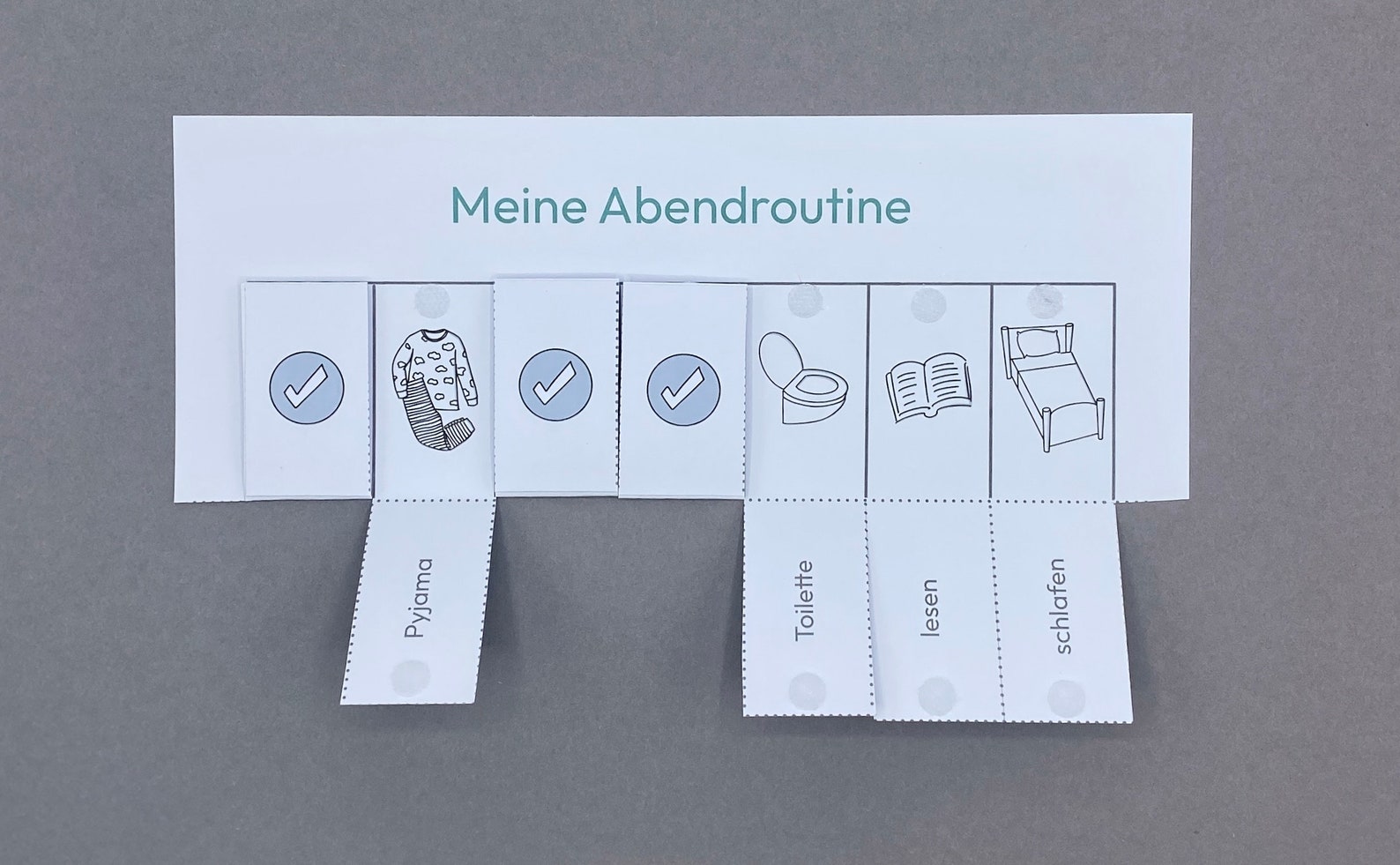 Abendroutine Kinder Routineplan Kinder Montessori Routinekarten Kinder ...