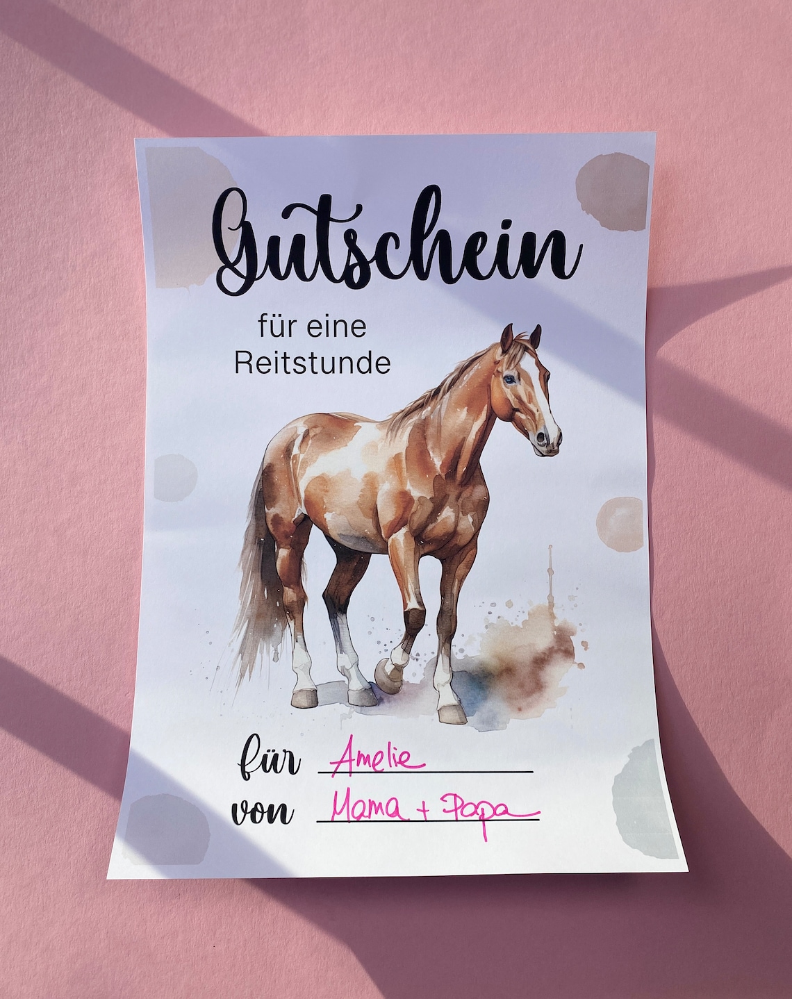 Ausdrucken Gutschein Für Reitstunden Vorlage Kostenlos Gutschein für Kinder Reitstunde Gutschein Aktivitäten Gutscheinheft