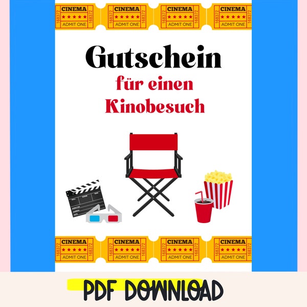 Kinogutschein Download Kino Gutschein Kinder Kino Coupon Gutscheinheft Freundin Aktivitäten Adventskalender Inhalt Wertgutschein Aktivitäten