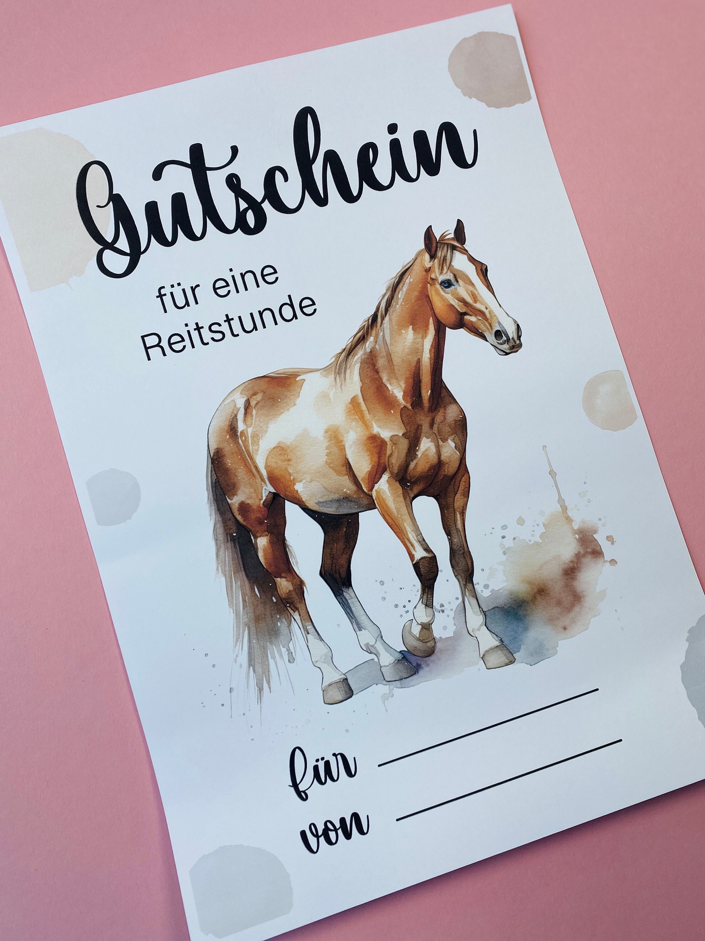 Ausdrucken Gutschein Für Reitstunden Vorlage Kostenlos Gutschein für Kinder Reitstunde Gutschein Aktivitäten Gutscheinheft
