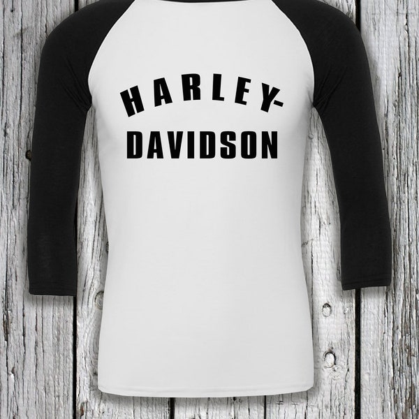 Harley Davidson Langarm Baseball T-Shirt
