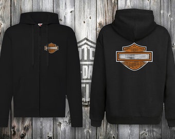 HD-hoodie met volledige ritssluiting