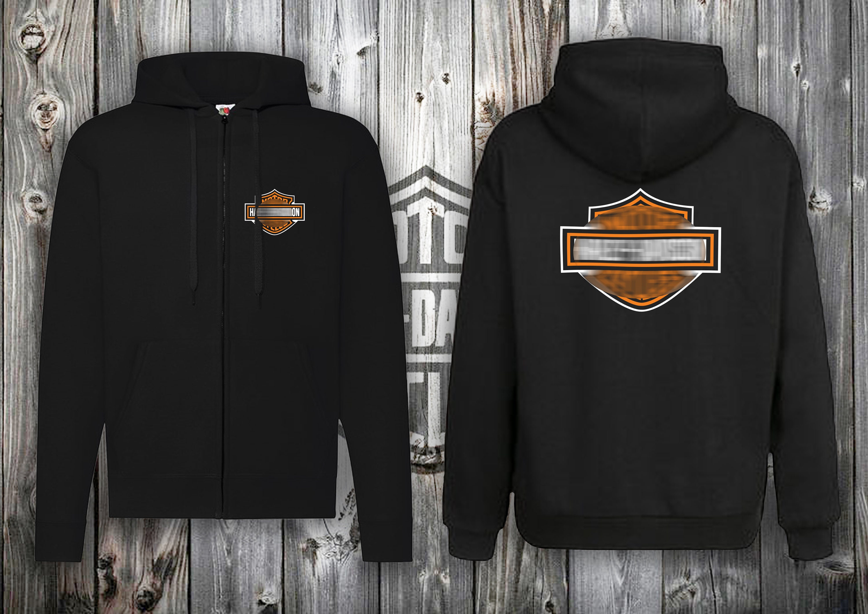 Felpa Con Cappuccio Harley-Davidson Uomo - Zip, Tasche E Grafiche Teschio - Grigia, Taglia XL