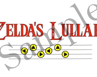 LoZ Zelda's Lullaby - SVG and More. Printable, use with Cricut, Sillhouette DXF, xTool, LightBurn and More