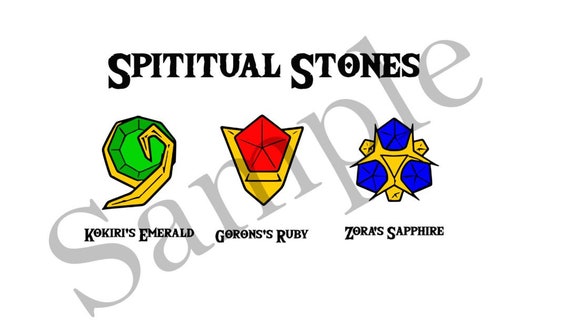 Loz Spiritual Stones - SVG and More. Printable, Use With Cricut