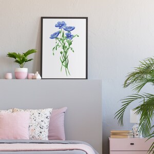 Watercolor Wildflowers, Printable Wall Art, Watercolor Floral, Floral Wall Art, Digital Download