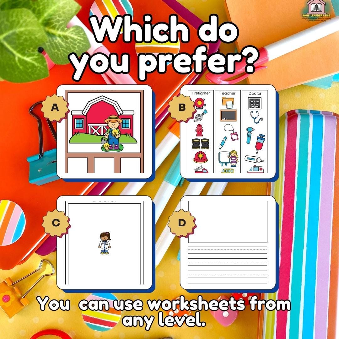 Community Helpers Sorting Worksheets | Preschool & Kindergarten ...
