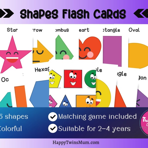 Flash Cards for 2 Years Old Etsy