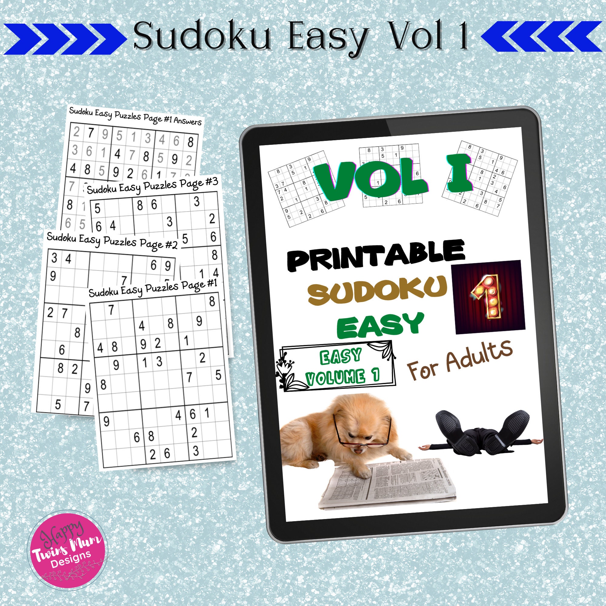 Printable Sudoku Easy for Adults Vol 1 540 Different Sudoku Puzzles