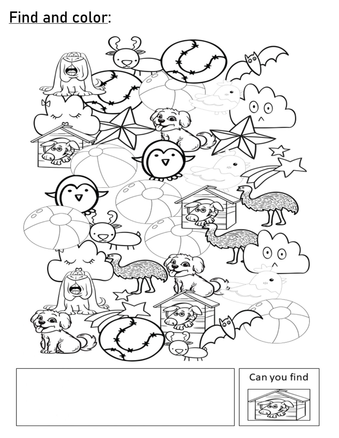 Seek and Find Printables for Kids 24 Hidden Objects for Kids