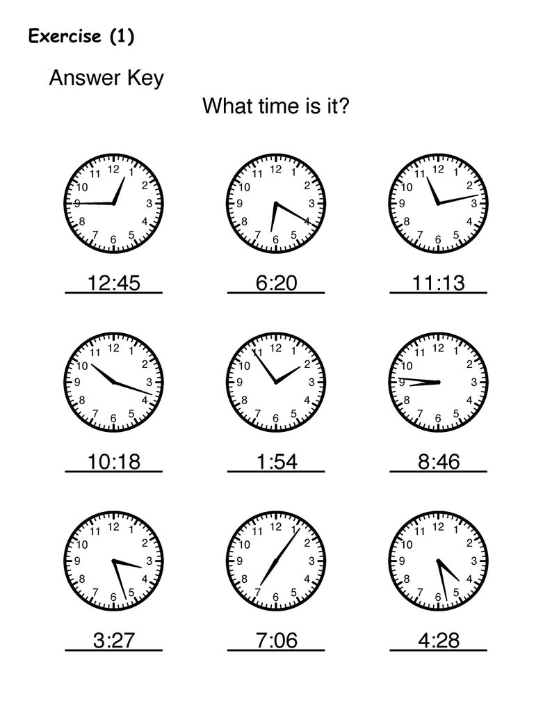 telling-time-worksheets-learning-activity-book-for-kids-etsy