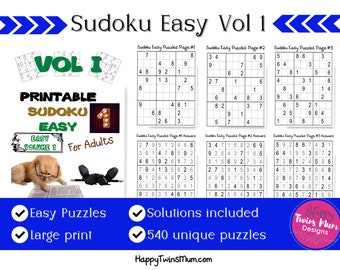 sudoku easy etsy singapore
