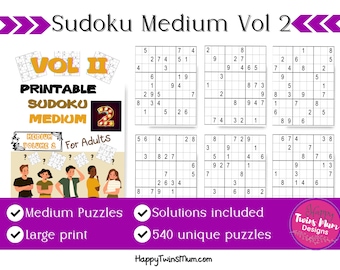 sudoku medium etsy