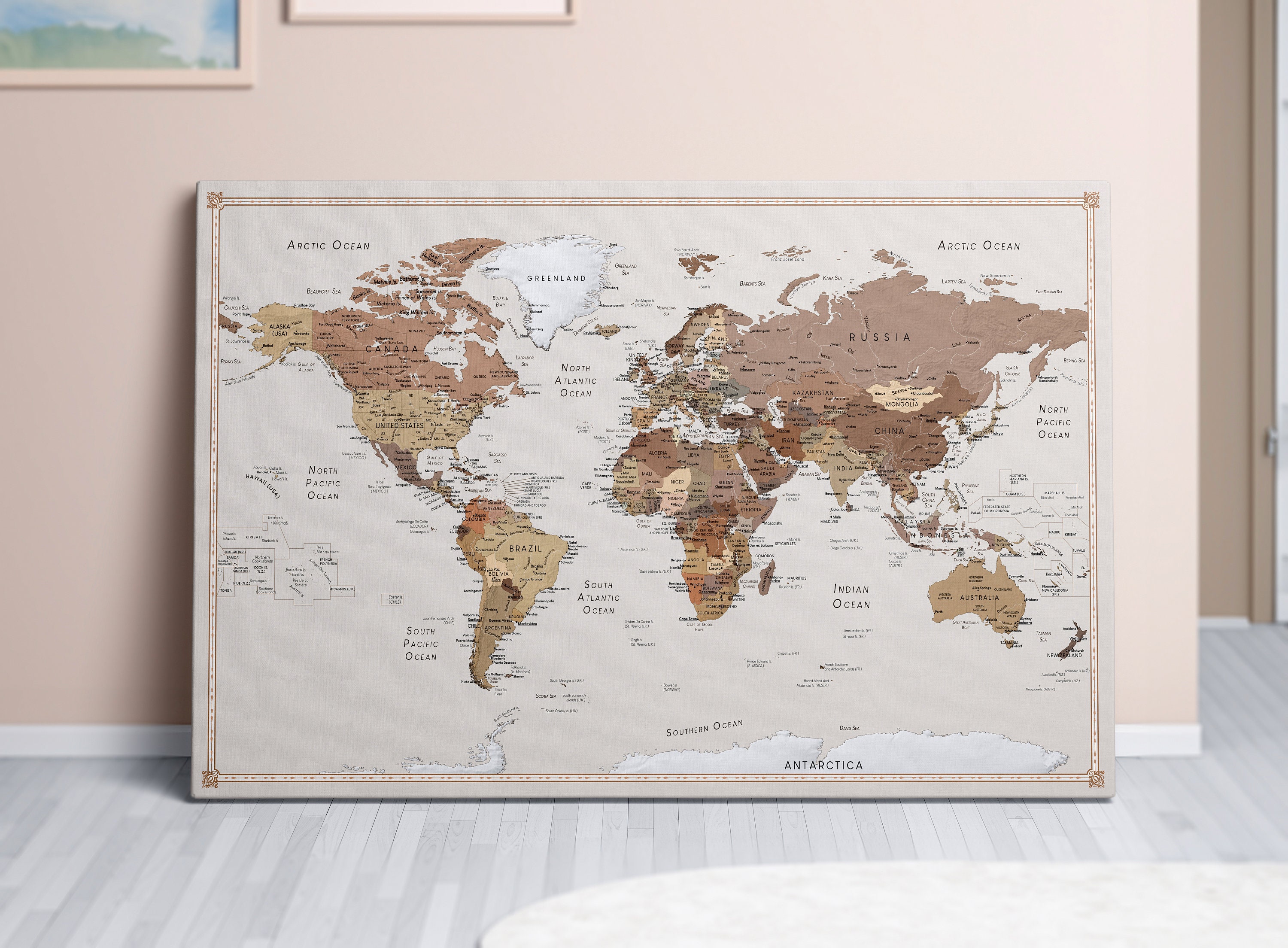 FDSHDCARTEMONDE : CARTE DU MONDE A COLLER fee du scrap