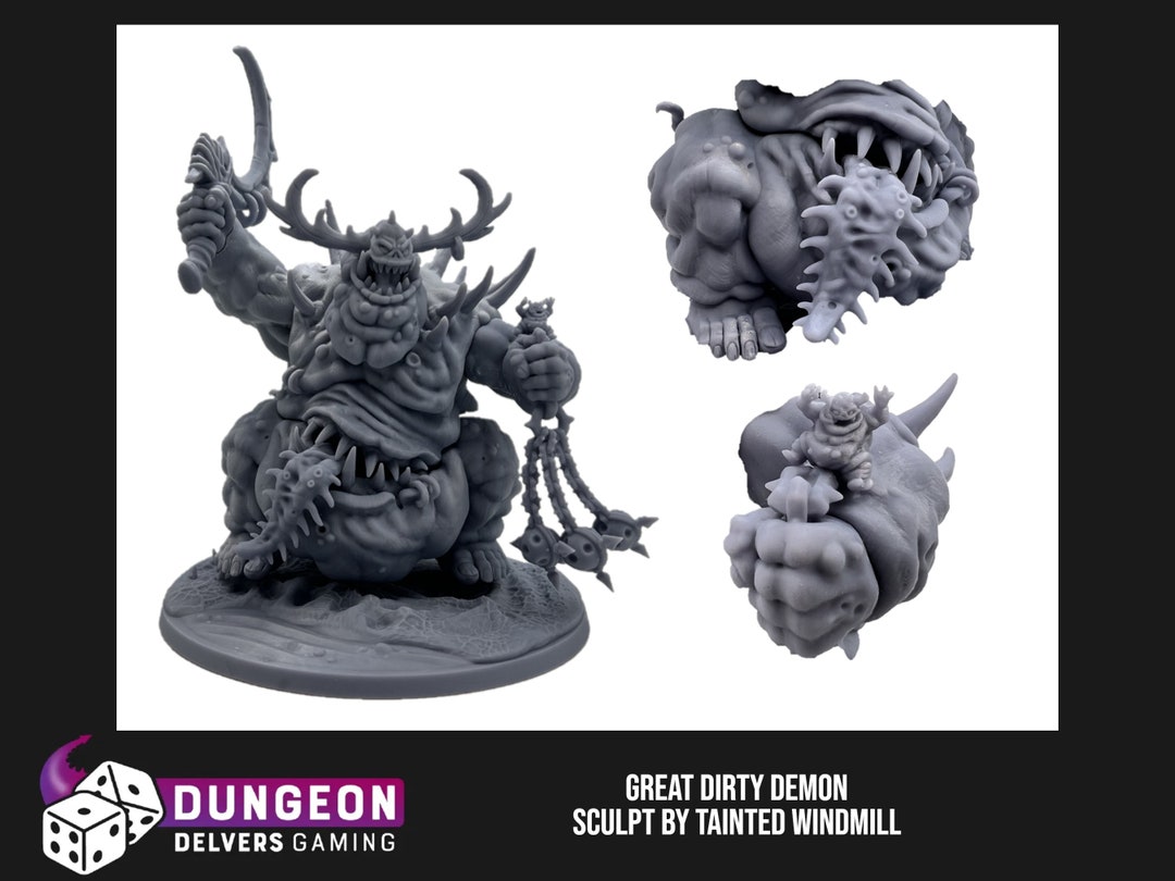 Great Dirty Demon Diseased Swamp Pox Boss Monster Table Top RPG Base ...