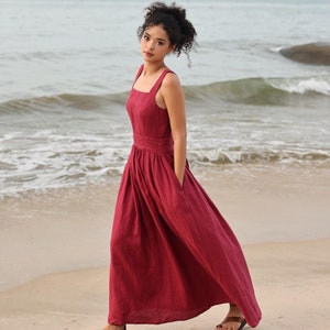ワンピース Riviera Bow Tiered Long Dress Shipping in mid-June] Riviera Bow Tiered Long Dress