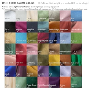 Soft 100% Linen Fabric, Pure Pre-washed Linen Fabric Scraps, Linen Fabric in Various Color for DIY Home Decor, Bedding, Clothes, Curtains