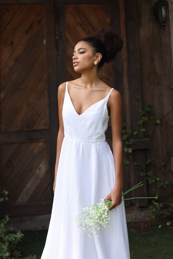 non formal beach wedding dresses Bohemian Tulle Lace A-line Off-the-Shoulder Beach Wedding Dresses, MW561 main image 1