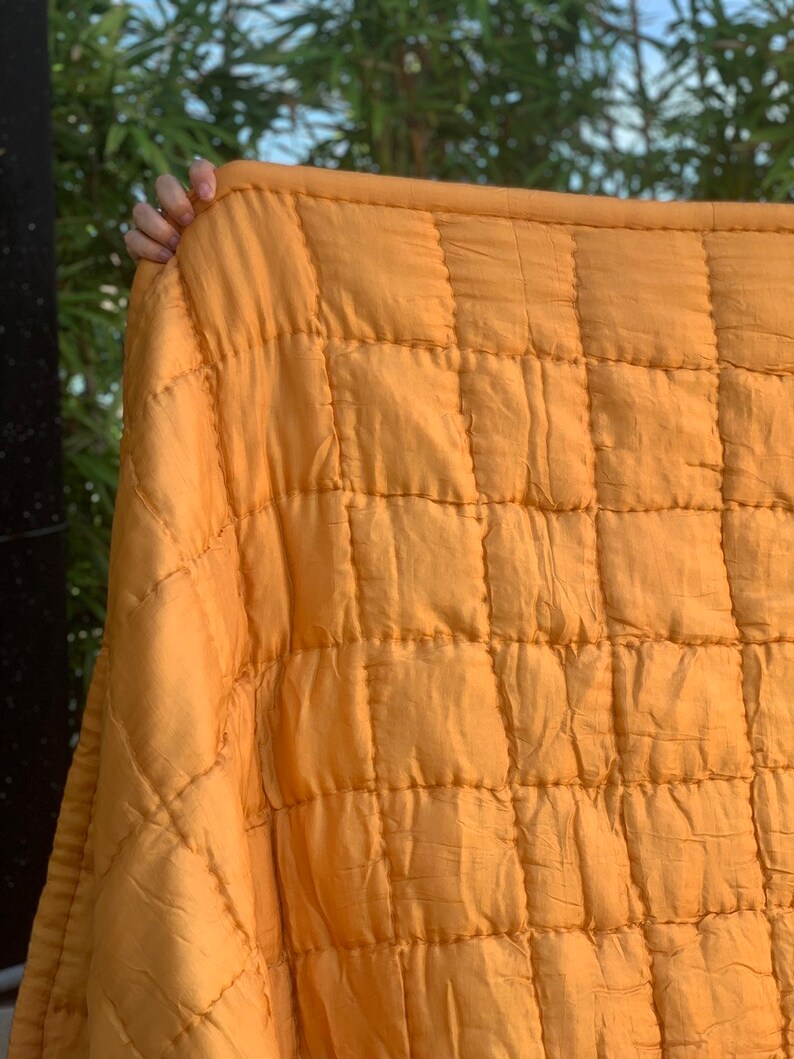 Real Mulberry Silk Quilt Premium Handstitched Silk Etsy