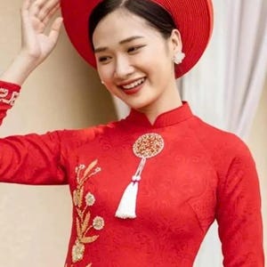 Silk or Linen headband for bride and groom, Vietnamese Wedding headband, Headband for Vietnamese bride, Custom headband for Ao dai