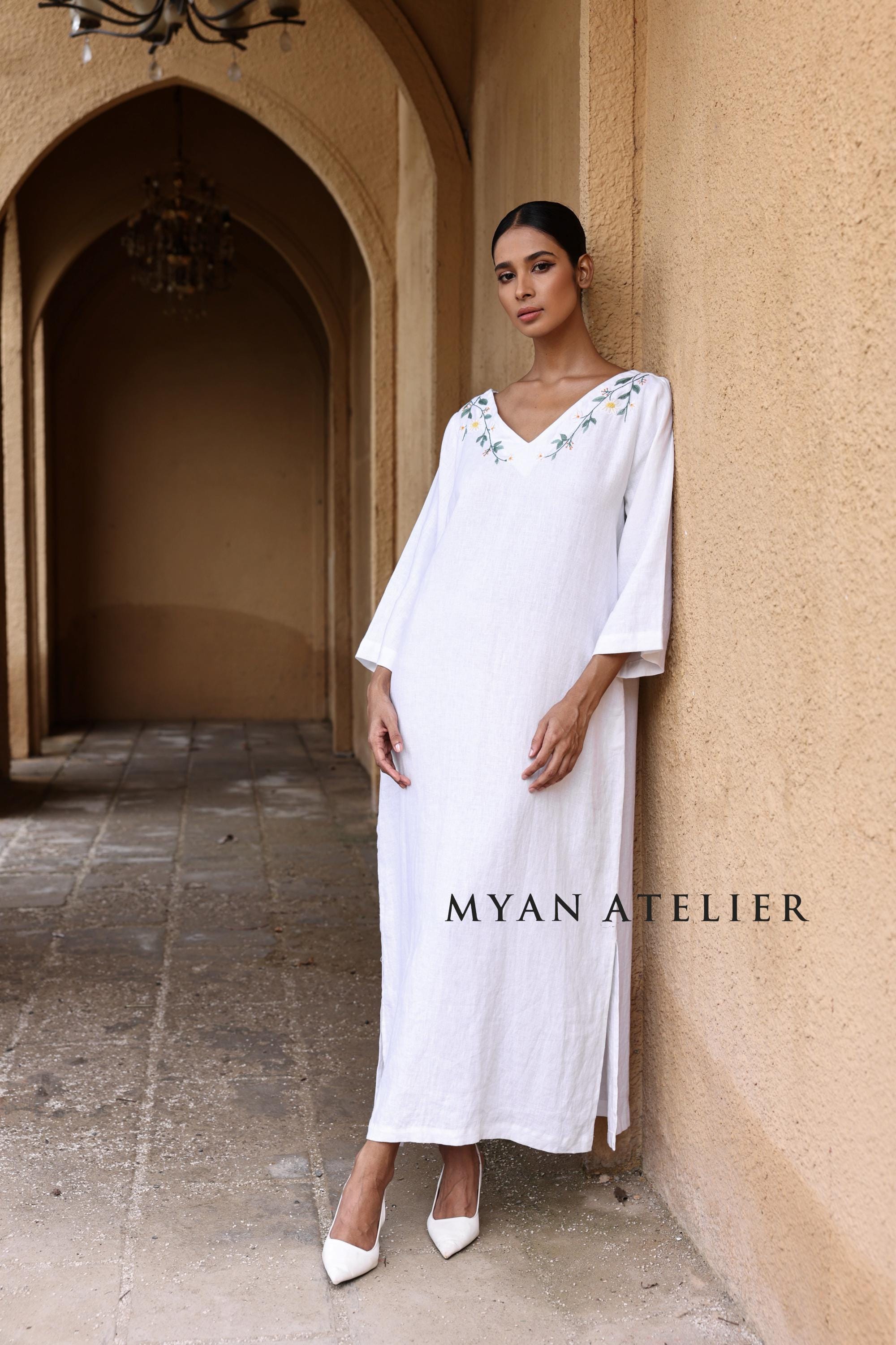 sachin and babi light blue dress Unrushed Linen Dress
