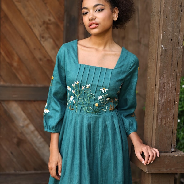 Elegant Ombre Embroidered Women’s Shirt