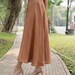 Natural Linen Skirt – Comfortable Fit with Drawstring main image 1