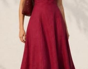 Custom Maxi Linen Dress