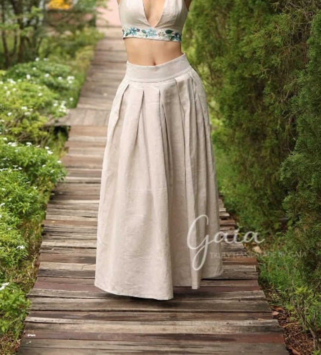 Jupe cloche taille haute hotsell