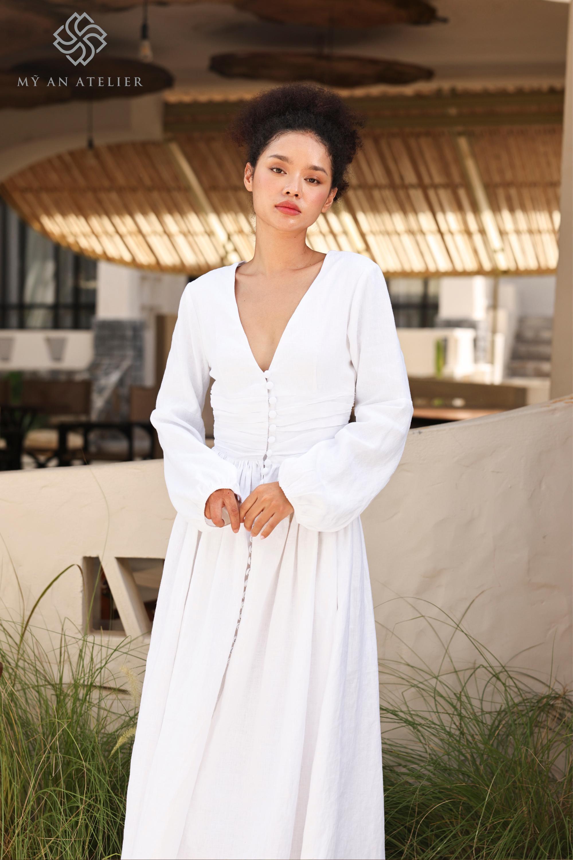 ego white dress long sleeve Long Sleeve One Shoulder Mini Dress In White | EGO US