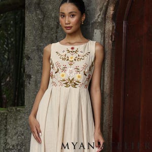 etsy linen dresses lithuania Lithuanian Linen Dress