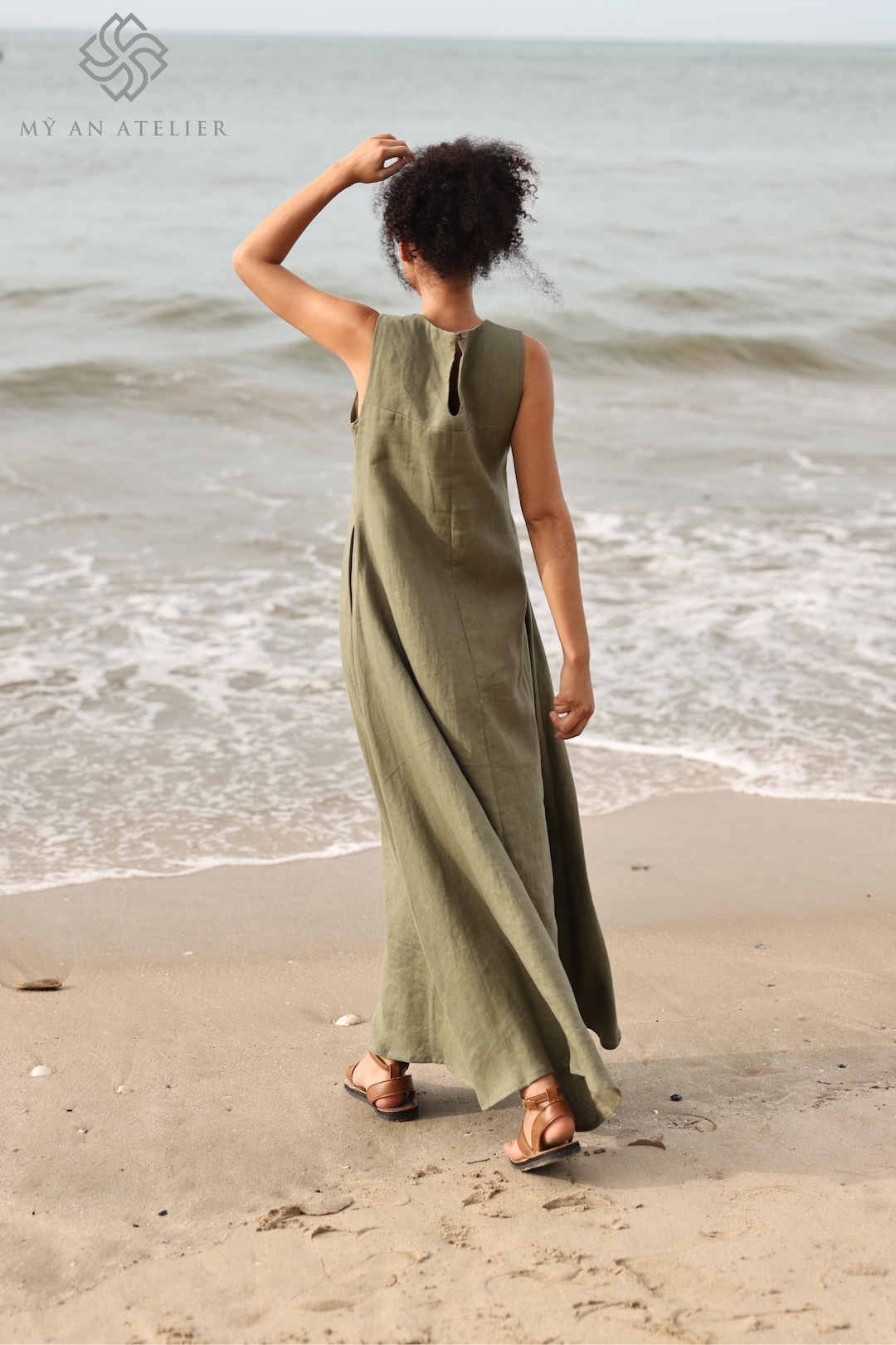 Beach/vacation Linen Dress main image 1