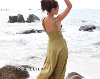 Linen Halter Mini Dress - Flax Dress - Summer Dress - Resort Dress - Over  Size Dress - White Linen Dress - Etsy